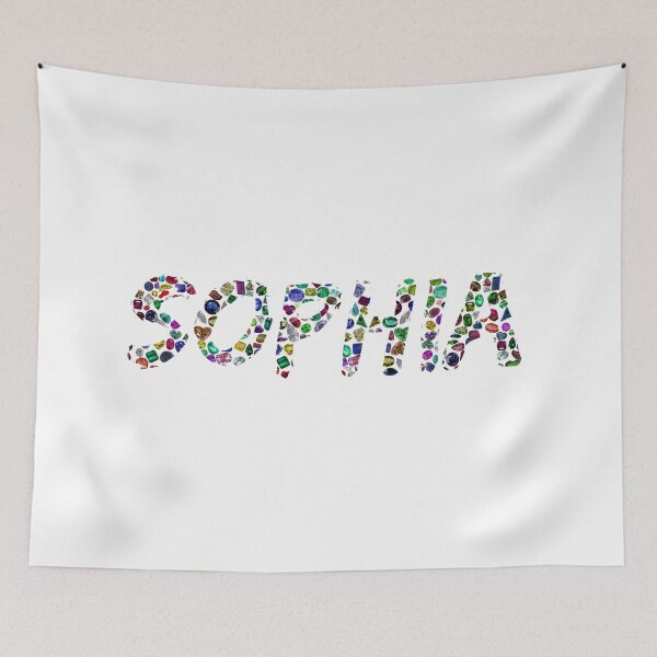 Item preview, The name SOPHIA made with Gemstones designed and sold by DigitalGemArt.