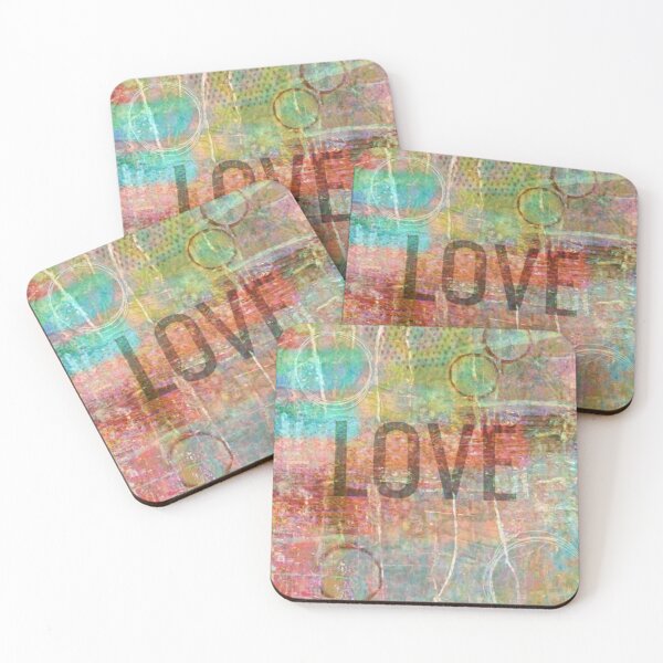 Item preview, LOVE. Colorful Pastel Abstract  designed and sold by Pretty-Bird.