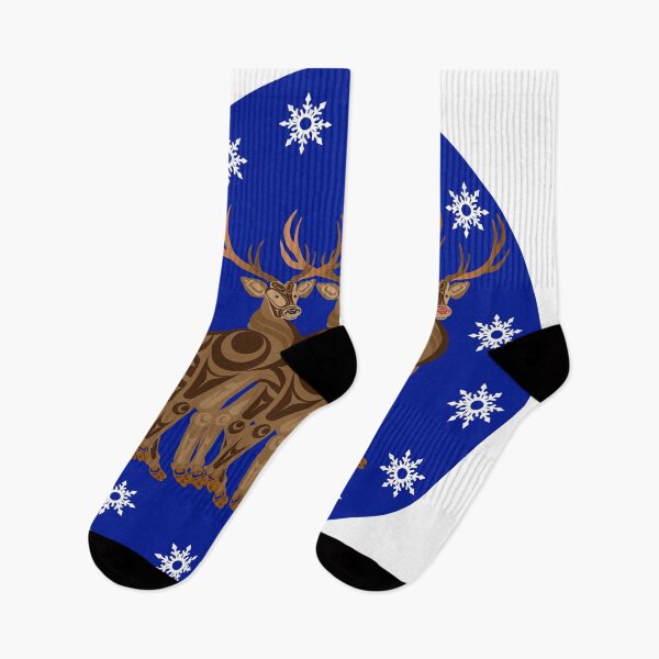 Item preview, Reindeer & Snowflakes designed and sold by Lou-ann Neel.