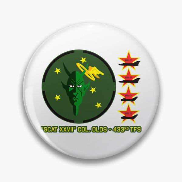 Item preview, USAF - 433 TFS Scat XVII Colonel Olds - 4 MiGs kills - Clean Style designed and sold by pzd501.