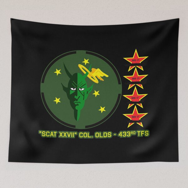 Item preview, USAF - 433 TFS Scat XVII Colonel Olds - 4 MiGs kills - Clean Style designed and sold by pzd501.