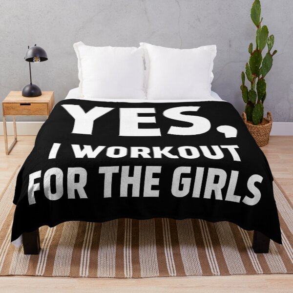 Item preview, Yes, I workout for the girls. Funny fitness quote designed and sold by EnzoVectorism.