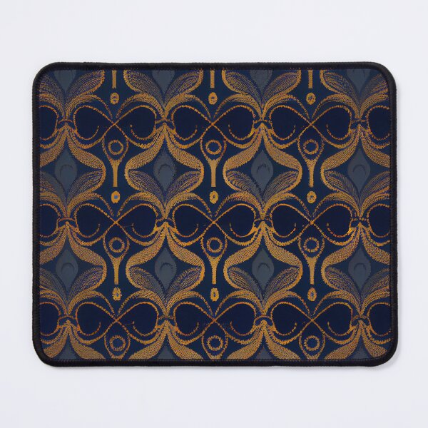 Artikelvorschau, Dark Subtle Gold Print on a Black Background Digital Painting entworfen und verkauft von CodeAndColors.