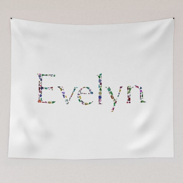 Item preview, The name EVELYN made with Gemstones designed and sold by DigitalGemArt.