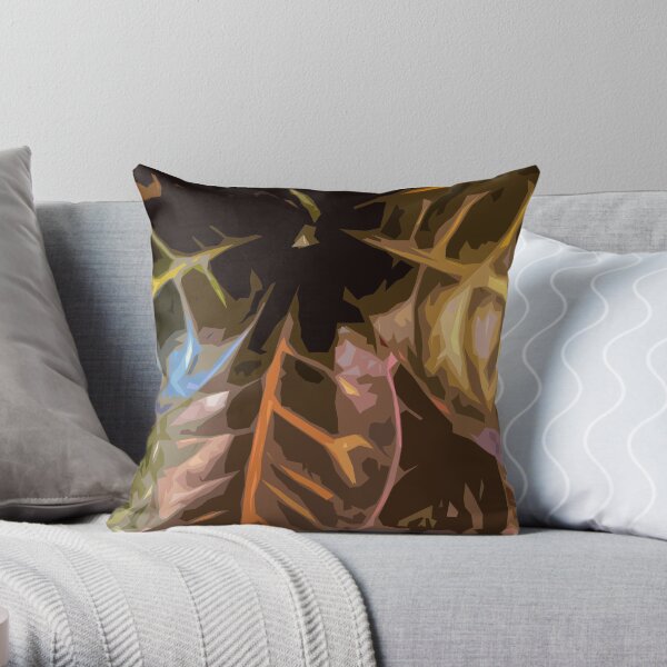 Codiaeum Throw Pillow