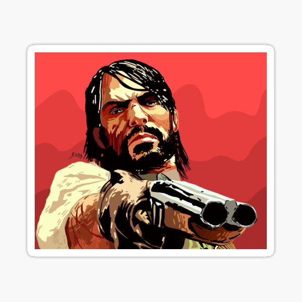 Red Dead Redemption 2 Arthur Morgan 5PCS Stickers for Art Bumper Cartoon  Anime Decor Home Funny