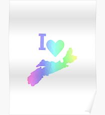 I Love Nova Scotia Pastels Poster