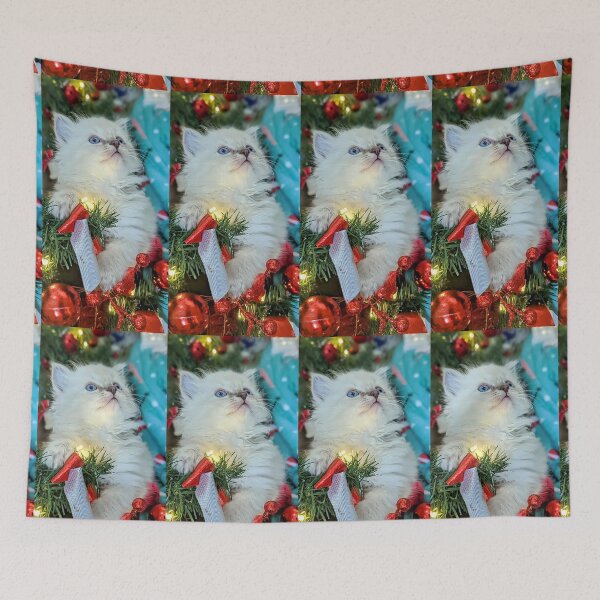 Item preview, Sweet Christmas ragdoll kitten designed and sold by Fluffycat2020.