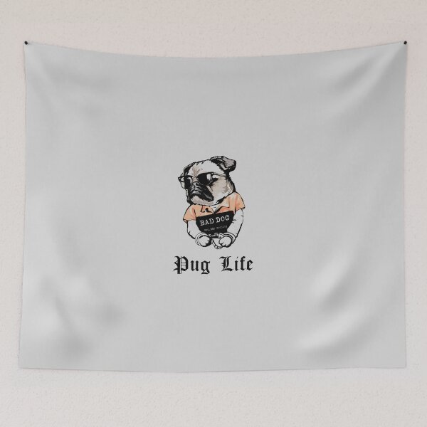 Item preview, Pug Life - Grey designed and sold by INSOMNIAC101.