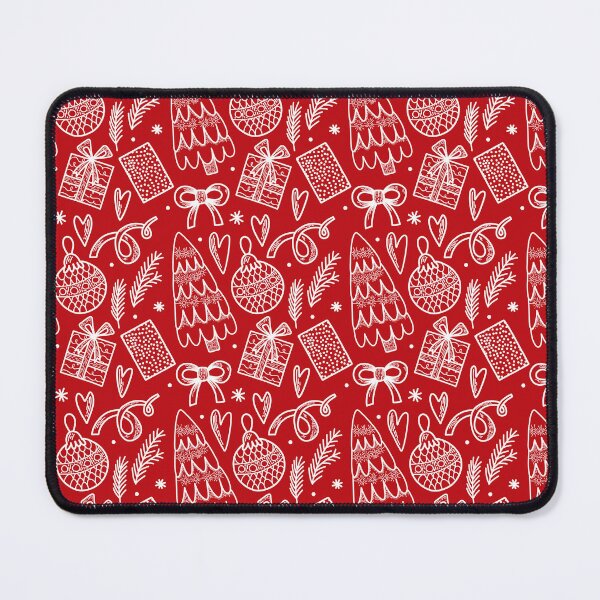 Item preview, Red Christmas New Year seamless pattern designed and sold by KarinaKalina.