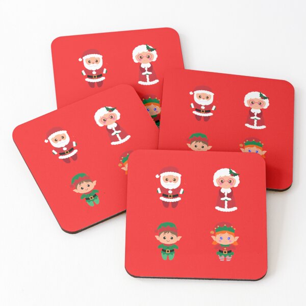Item preview, Christmas Pack #1 Santa Claus, Mrs Claus, Mr Elf, Mrs Elf designed and sold by Rag-Dog.