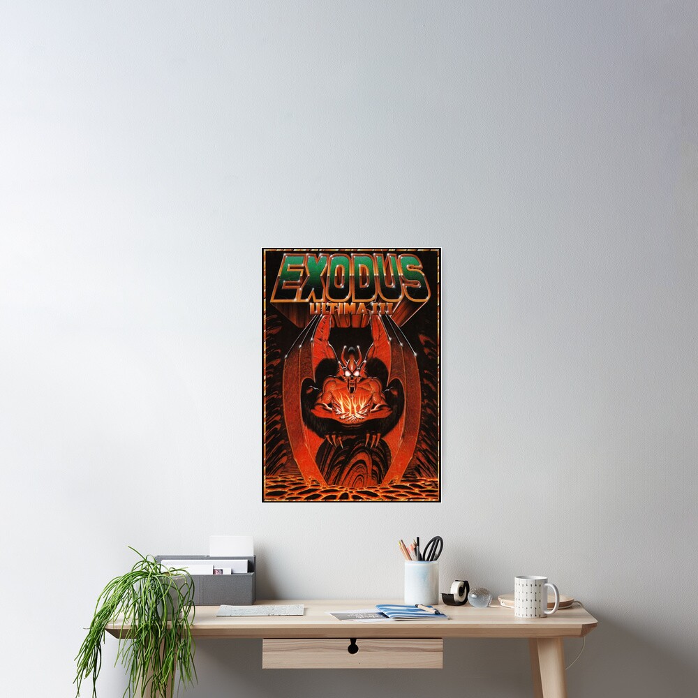 "Classic Game Covers - Ultima III Exodus" Poster For Sale By Rykker ...