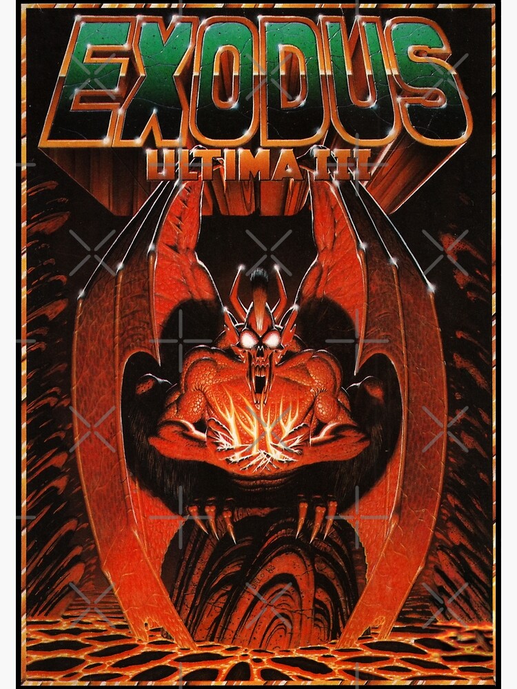 "Classic Game Covers - Ultima III Exodus" Poster For Sale By Rykker ...