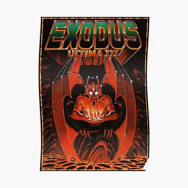 "Classic Game Covers - Ultima III Exodus" Poster For Sale By Rykker ...