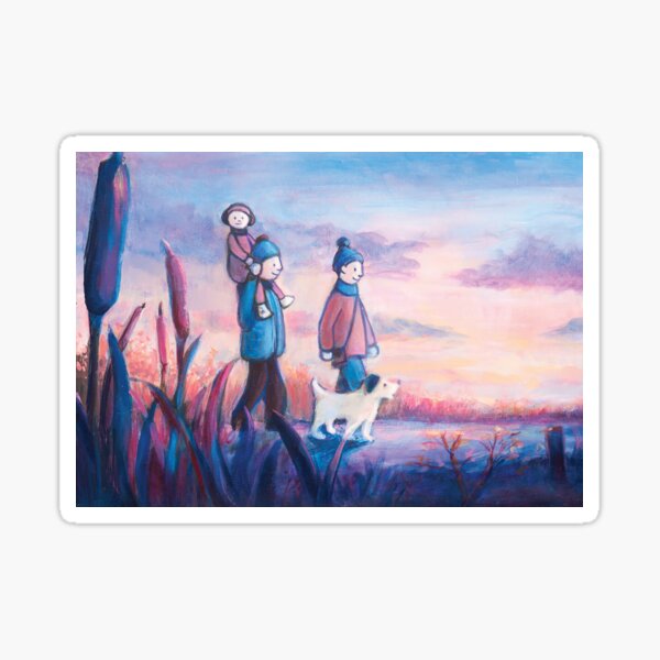 Walking in winterwonderland Sticker