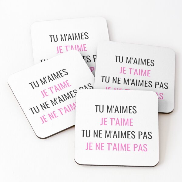 Aperçu de l'œuvre Tu M'aimes Je T'aime Tu Ne M'aimes Pas Je Ne T'Aime Pas créée et vendue par printory.