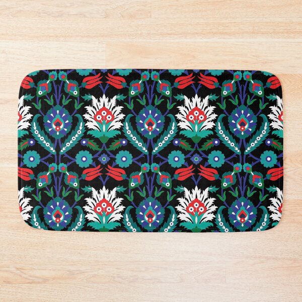 Item preview, Beautiful oriental Iznik with tulips - Turkish Folklore on black designed and sold by FK-UK.