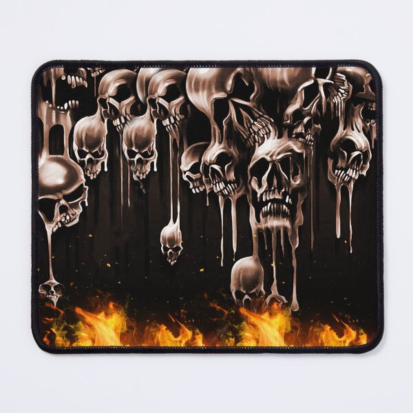 Item preview, Melting Skulls in HellFire Halloween fire hell designed and sold by InfernalDesignZ.