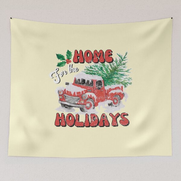 Item preview, Home for the holidays retro Christmas vintage designs designed and sold by ArtfulGiftShop.