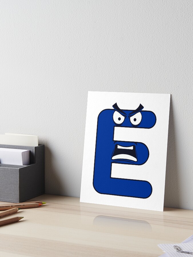 Emotion Letter B Alphabet Lore, Angry Latter Alphabet Lore Poster