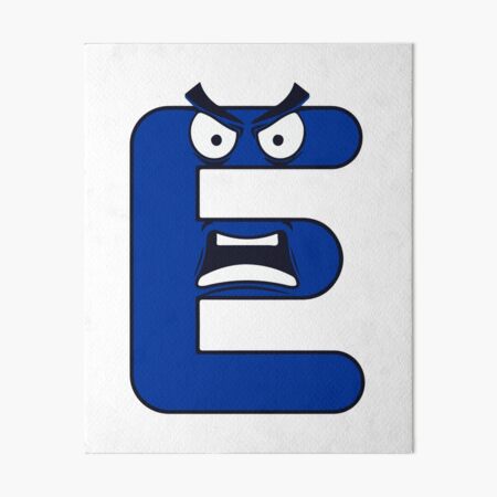 Emotion Letter B Alphabet Lore, Angry Latter Alphabet Lore Art Board Print  for Sale by zackup