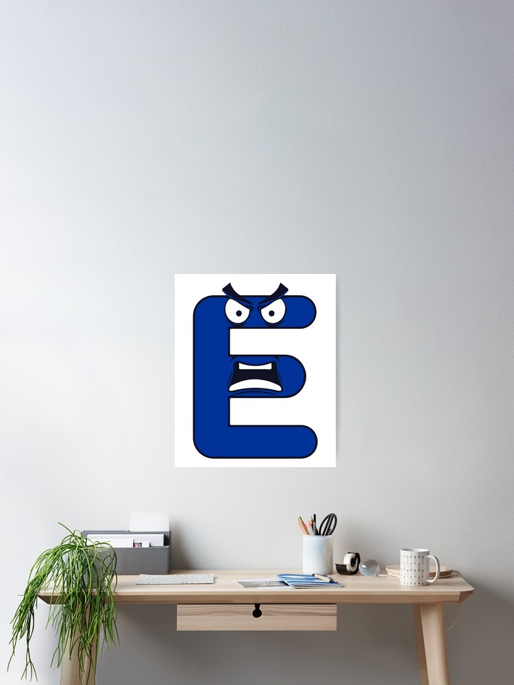 Emotion Letter B Alphabet Lore, Angry Latter Alphabet Lore | Poster