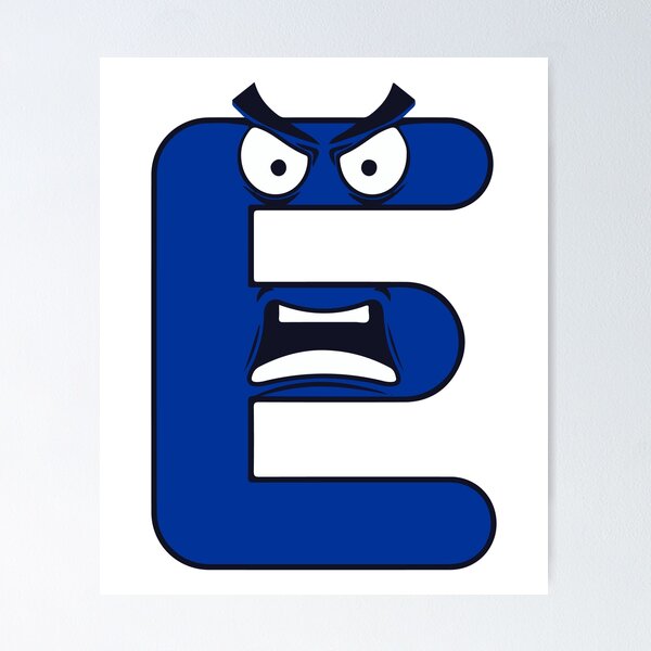 Emotion Letter B Alphabet Lore, Angry Latter Alphabet Lore Poster