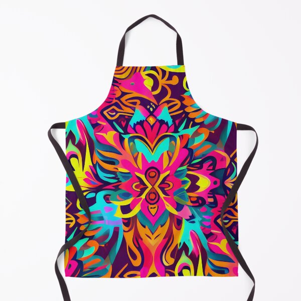 Aperçu de l'œuvre Bright Colorful Abstract Pattern Print Digital Painting créée et vendue par CodeAndColors.