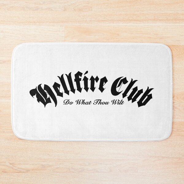 Aperçu de l'œuvre CLUB HELLFIRE. FAIRE CE QUE TU VEUX. LE NOIR. créée et vendue par 5hertz.