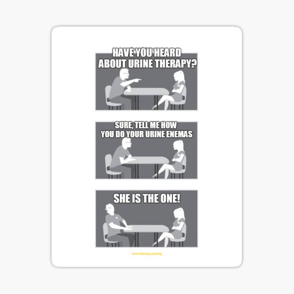 She's The One! Urine Therapy Sticker