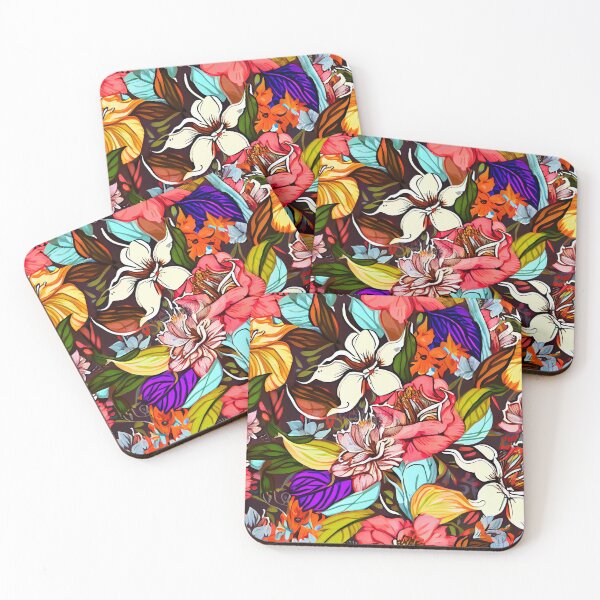 Artikelvorschau, Modern Abstract Floral Flower Design Print Digital Painting entworfen und verkauft von CodeAndColors.