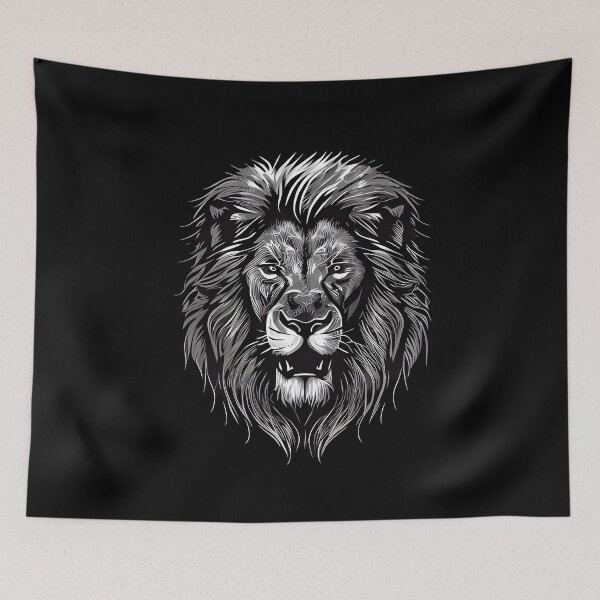 Item preview, Lion BW designed and sold by BabyAnimalz.