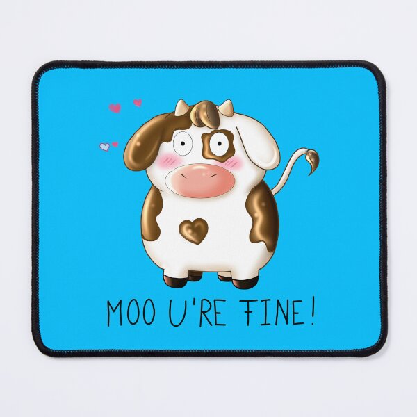 Vista previa del artículo con la obra «Moo te ves bien! linda vaca», diseñado y vendido por GiiReez.