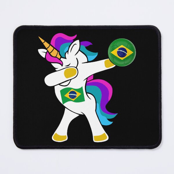 Item preview, Dabbing Unicorn - Brazil Soccer designed and sold by Georgy09.