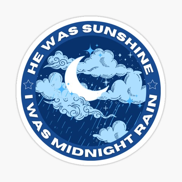 Midnight Rain Sticker for Sale by SwiftieStickers