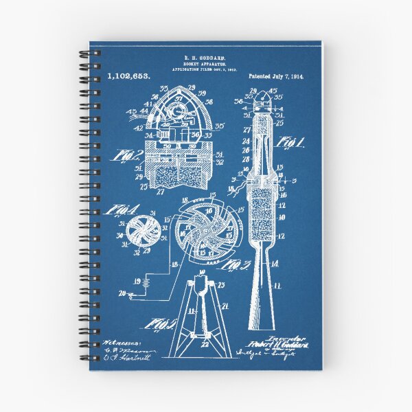 Item preview, 1914 Robert Goddard Rocket Patent Blueprint  designed and sold by Michael Kessel.