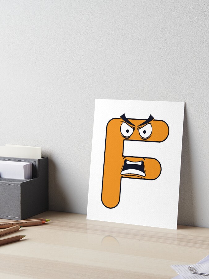 Emotion Letter F Alphabet Lore, Angry Latter Alphabet Lore Postcard for  Sale by zackup