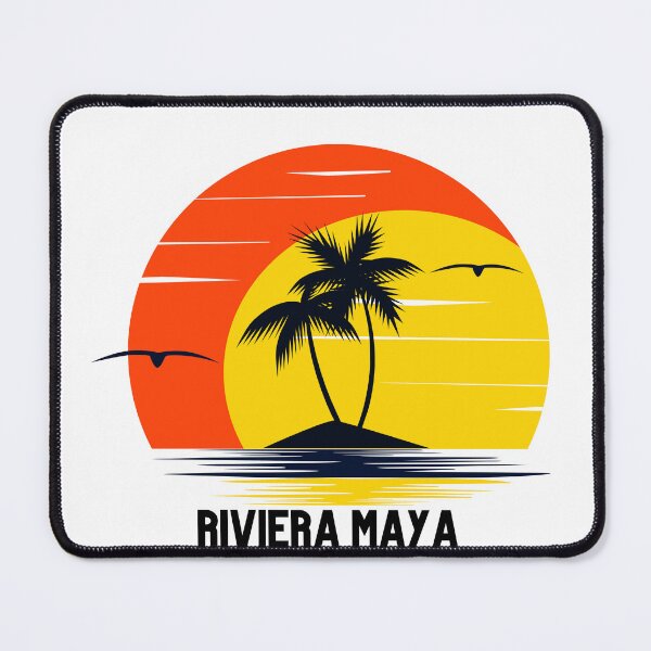 Item preview, Riviera Maya Mexico Cancun Playa Del Carmen Beach Sunset Palm Tree Island Outdoor Surfing Surf Cruise Vacation Gift Ideas Sticker designed and sold by laouamra.