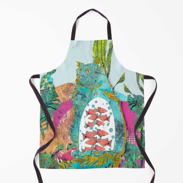 Artikelvorschau, Fantasy Fish Filled Teal Kitty entworfen und verkauft von ginaisarty.
