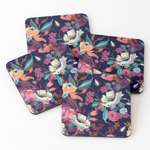Artikelvorschau, Elegant Modern Flat Floral Flower Print Digital Painting entworfen und verkauft von CodeAndColors.