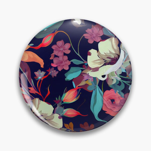 Artikelvorschau, Elegant Modern Flat Floral Flower Print Digital Painting entworfen und verkauft von CodeAndColors.