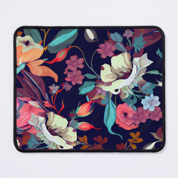 Artikelvorschau, Elegant Modern Flat Floral Flower Print Digital Painting entworfen und verkauft von CodeAndColors.
