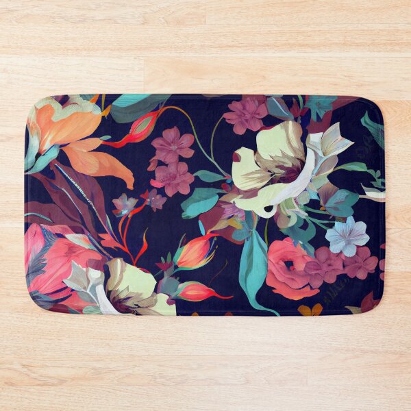 Aperçu de l'œuvre Elegant Modern Flat Floral Flower Print Digital Painting créée et vendue par CodeAndColors.