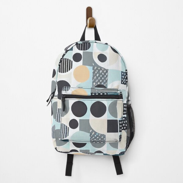 Artikelvorschau, Modern Mute Flat Geometric Round Pattern Print Digital Painting entworfen und verkauft von CodeAndColors.
