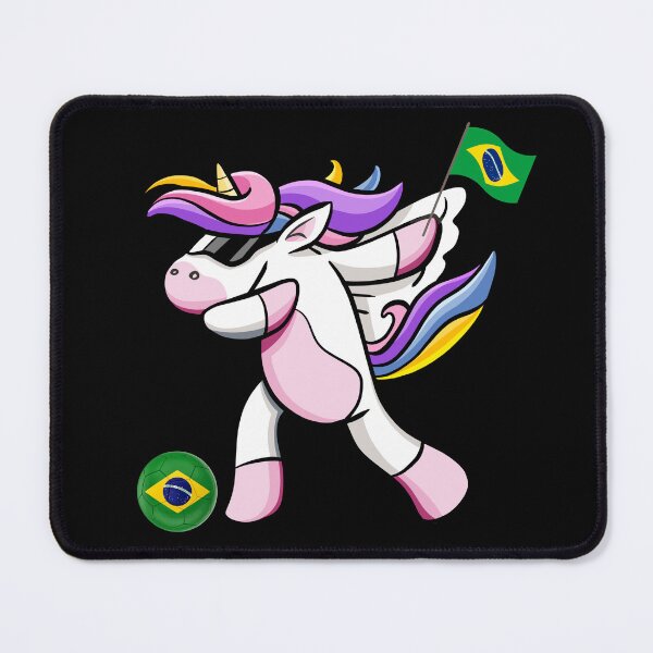 Item preview, Cool Dabbing Unicorn - Brazil Soccer designed and sold by Georgy09.