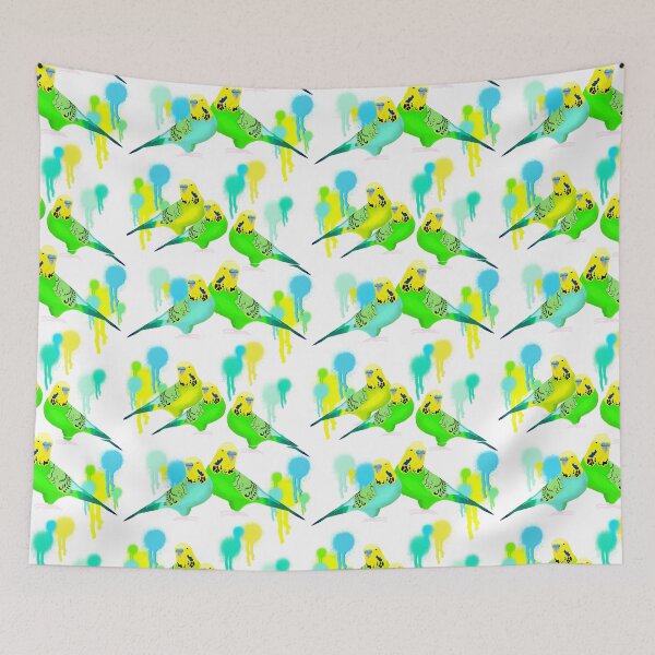Item preview, Budgie graffiti  designed and sold by Mumsart.