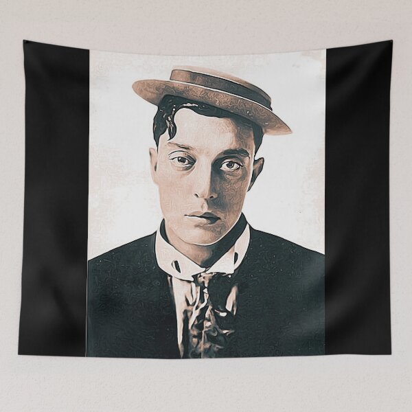 Item preview, Buster Keaton Art - vintage paint - D53 designed and sold by DecoVintage.