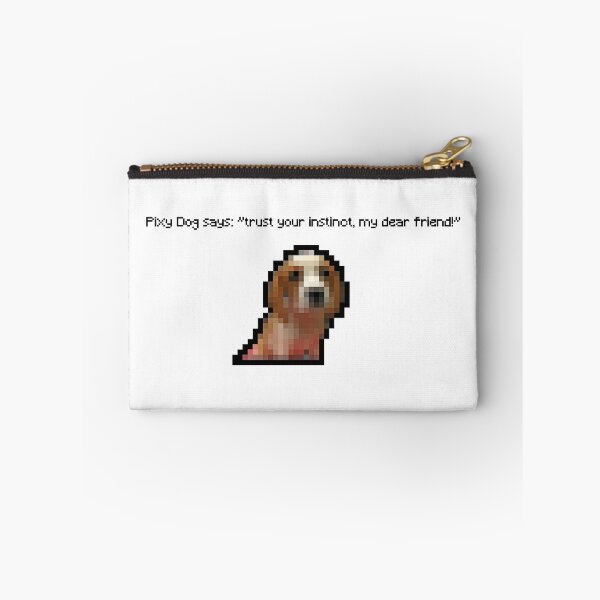 Item preview, Pixy Dog says - trust your instinct, my dear friend! - pixel art puppy motivates you with inspirational phrases designed and sold by LightyearDesign.