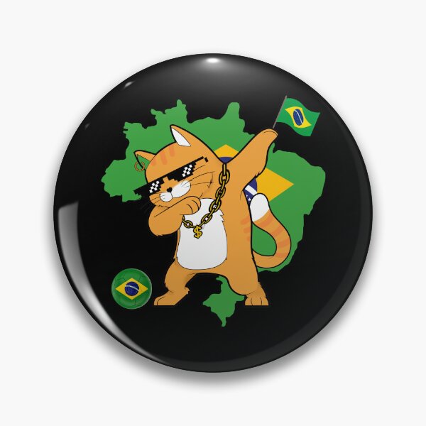 Item preview,  Cool Dabbing Cat - Brazil Soccer designed and sold by Georgy09.