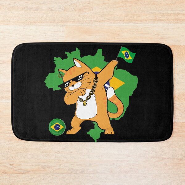 Item preview,  Cool Dabbing Cat - Brazil Soccer designed and sold by Georgy09.